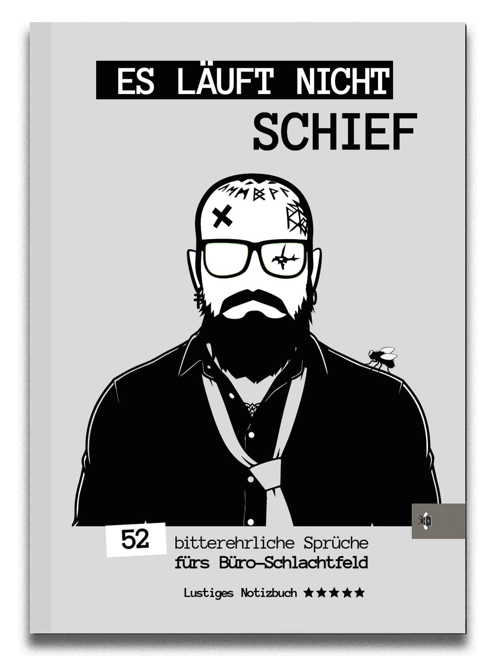 Es läuft nicht schief Notizbuch Cover