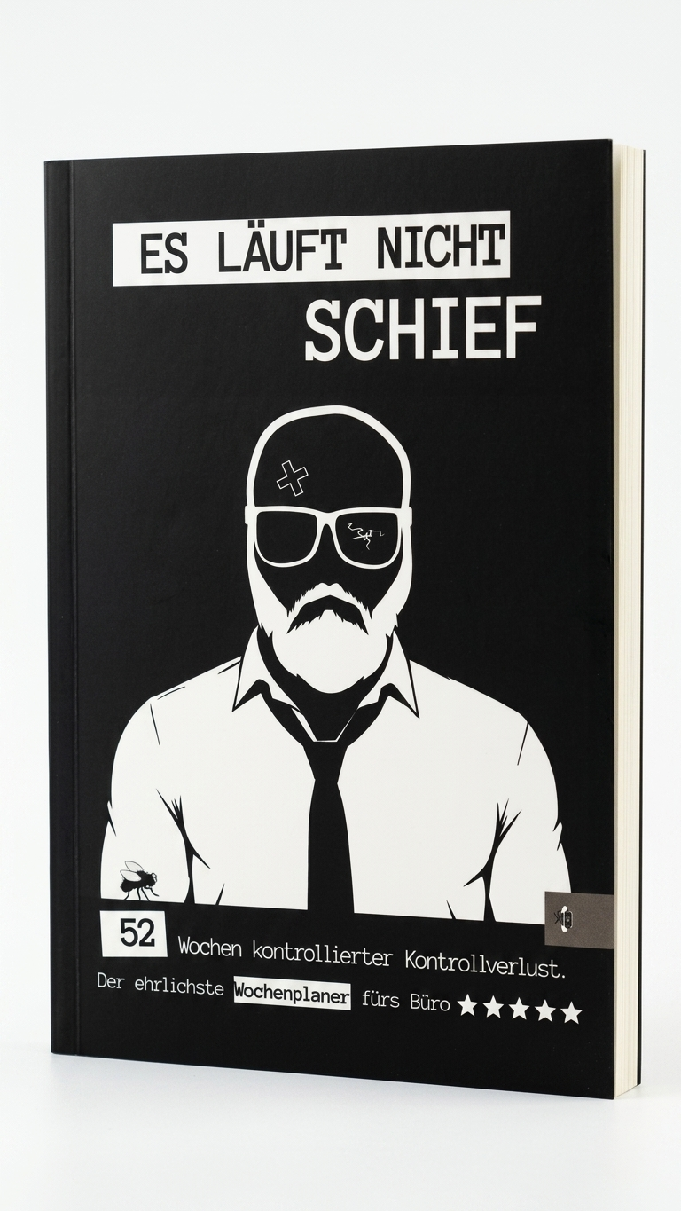 Es läuft nicht schief Wochenplaner Cover