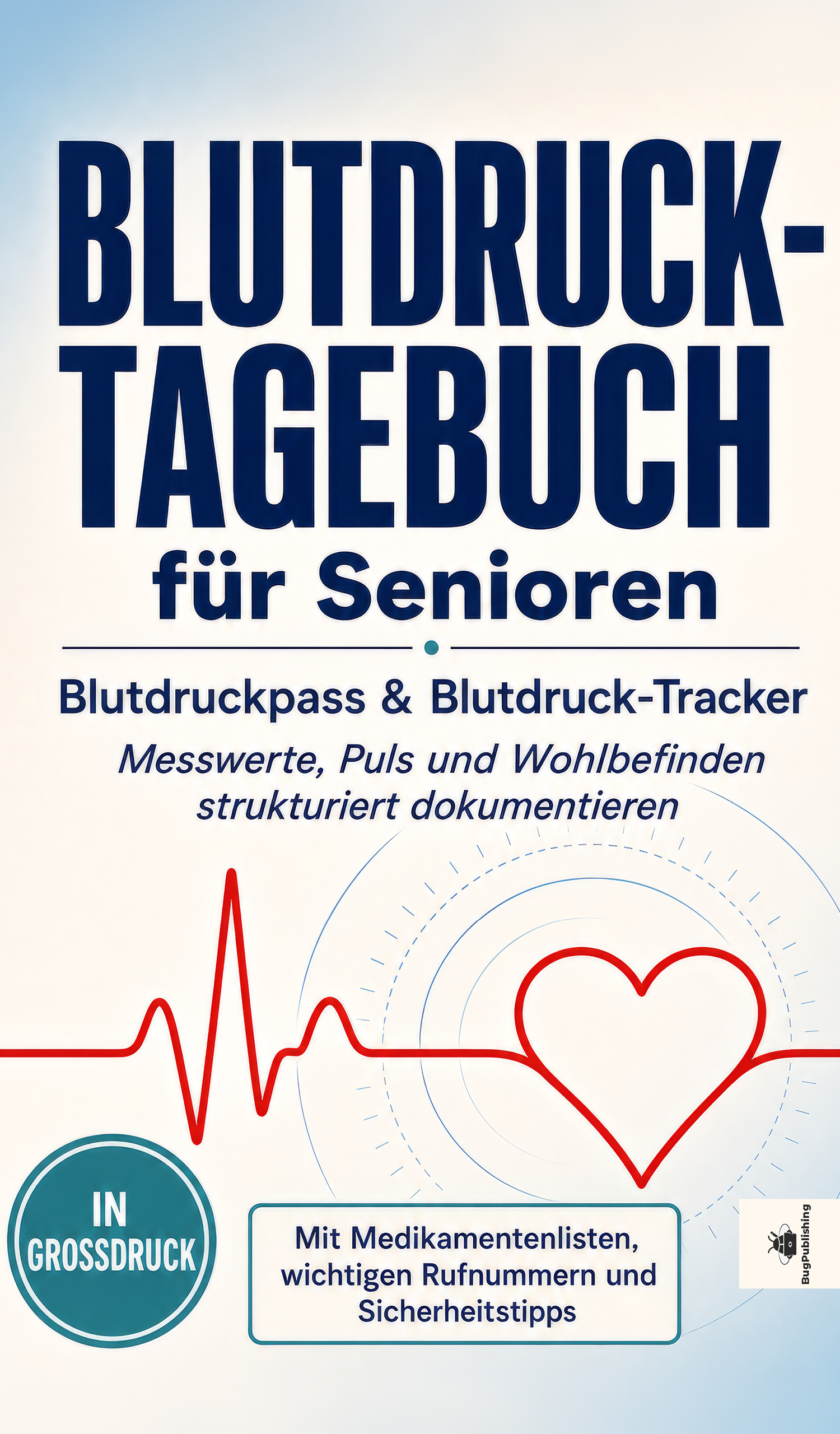 Blutdruck-Tagebuch für Senioren Cover