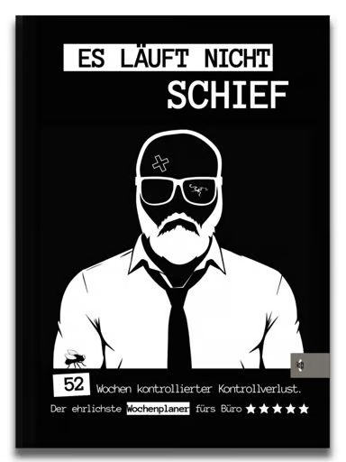 Es läuft nicht schief Wochenplaner Cover